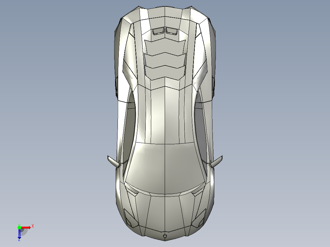 兰博基尼俯视图