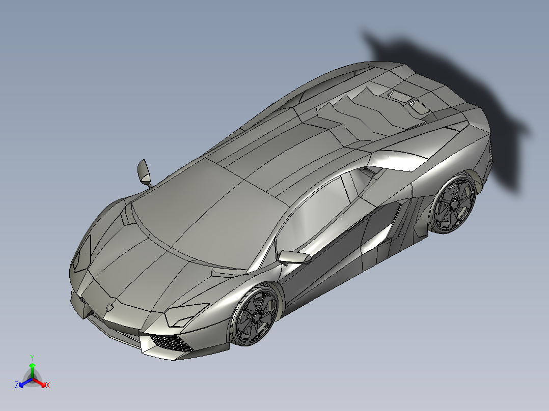 兰博基尼正等轴测图