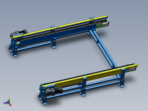 链条输送线（sw18可编辑+工程图）