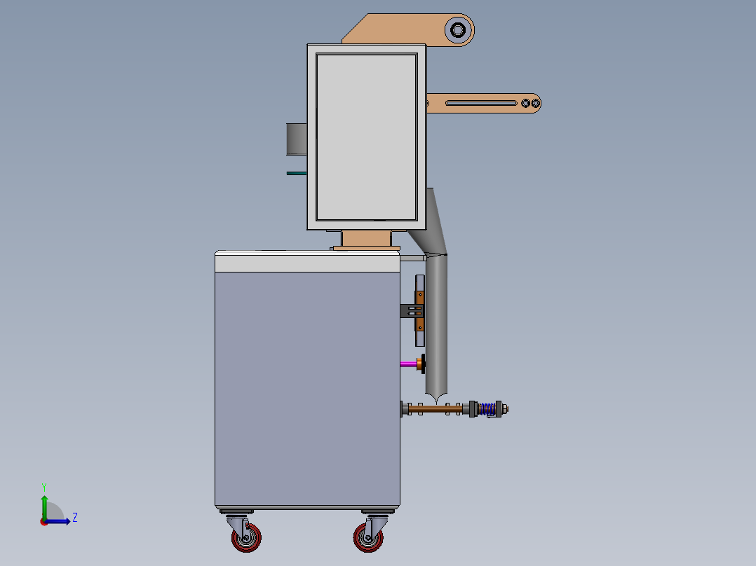 腊肠自动灌装生产线sw18可编辑左视图