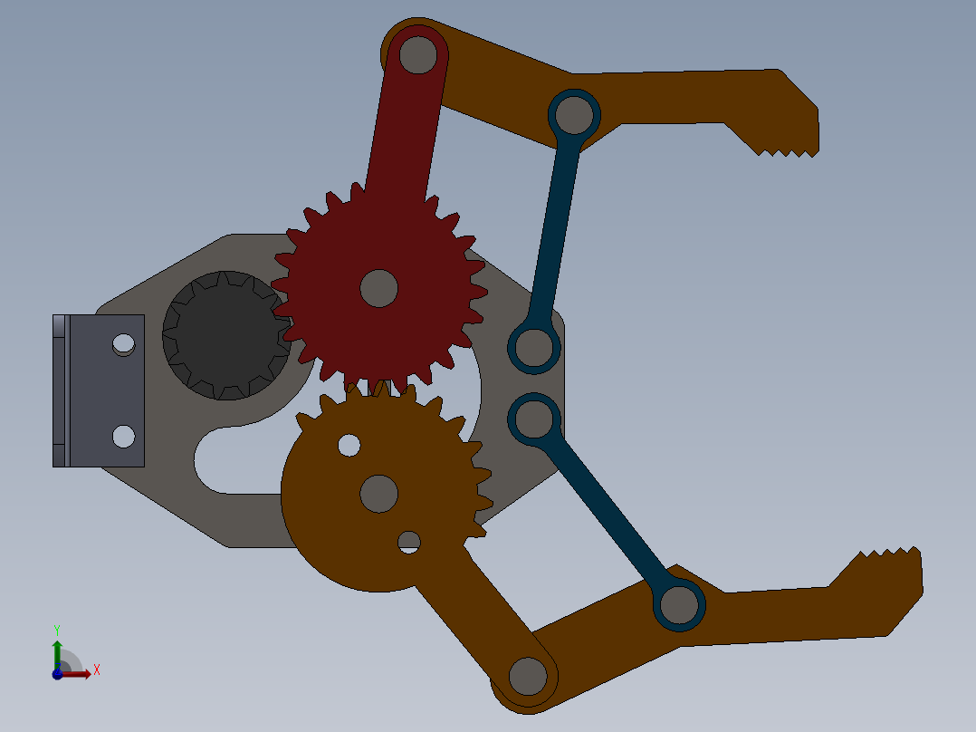 五轴机械臂前视图