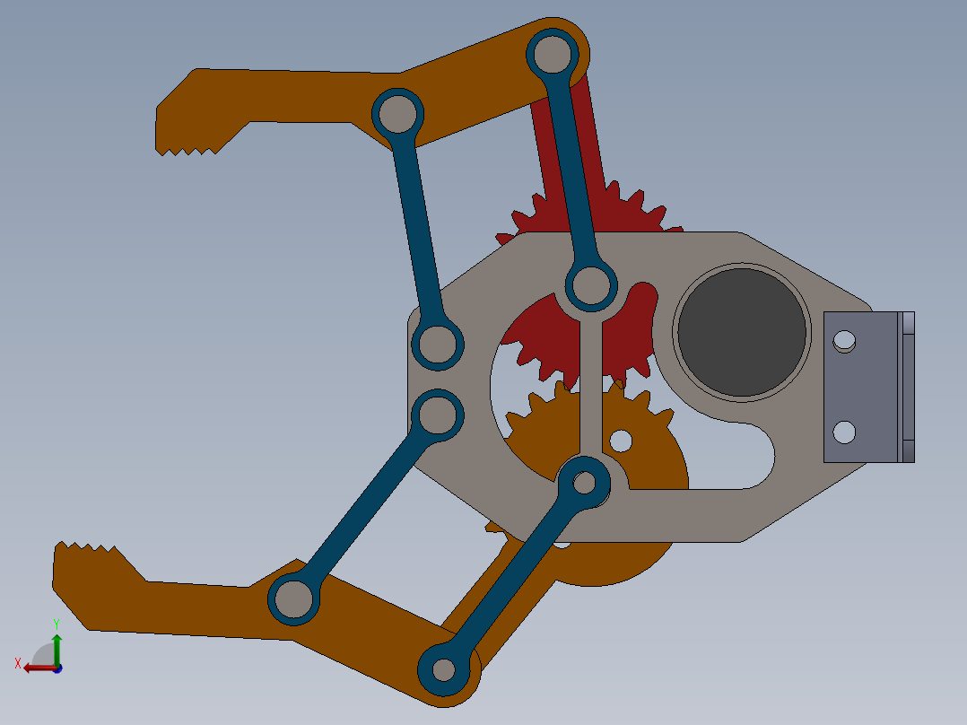 五轴机械臂后视图