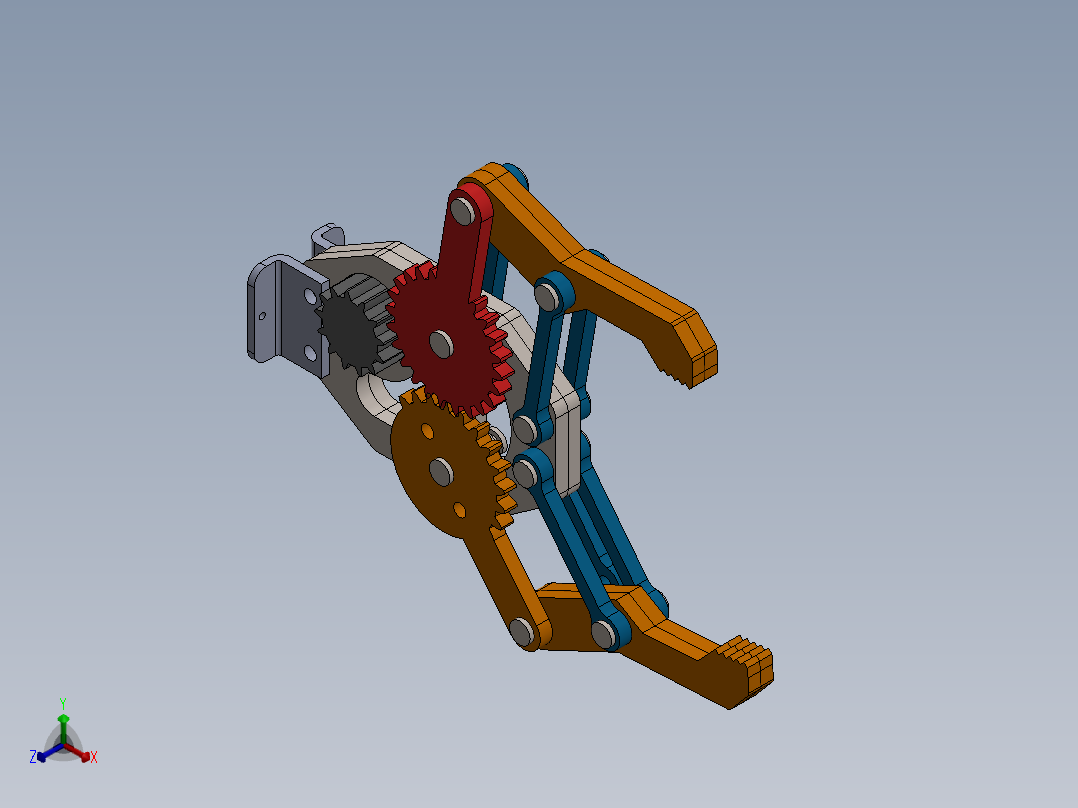 五轴机械臂正等轴测图