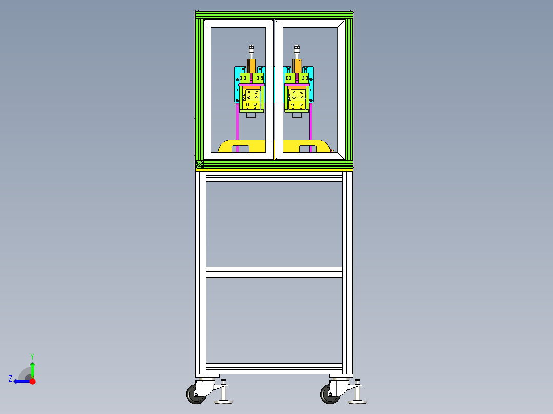 电子模块插头组装机右视图