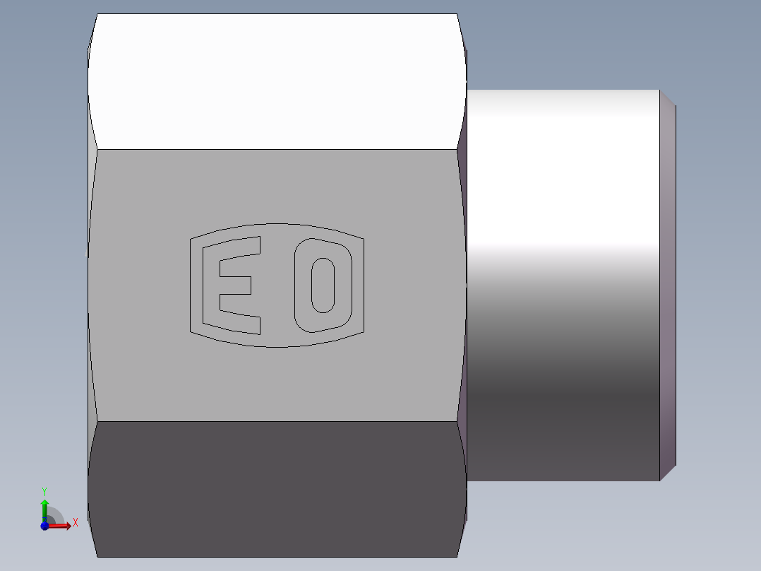 直通内螺纹接头、5DM-30-27前视图