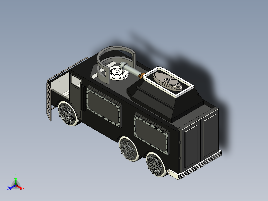 B2003998-土耳其装甲警车正等轴测图