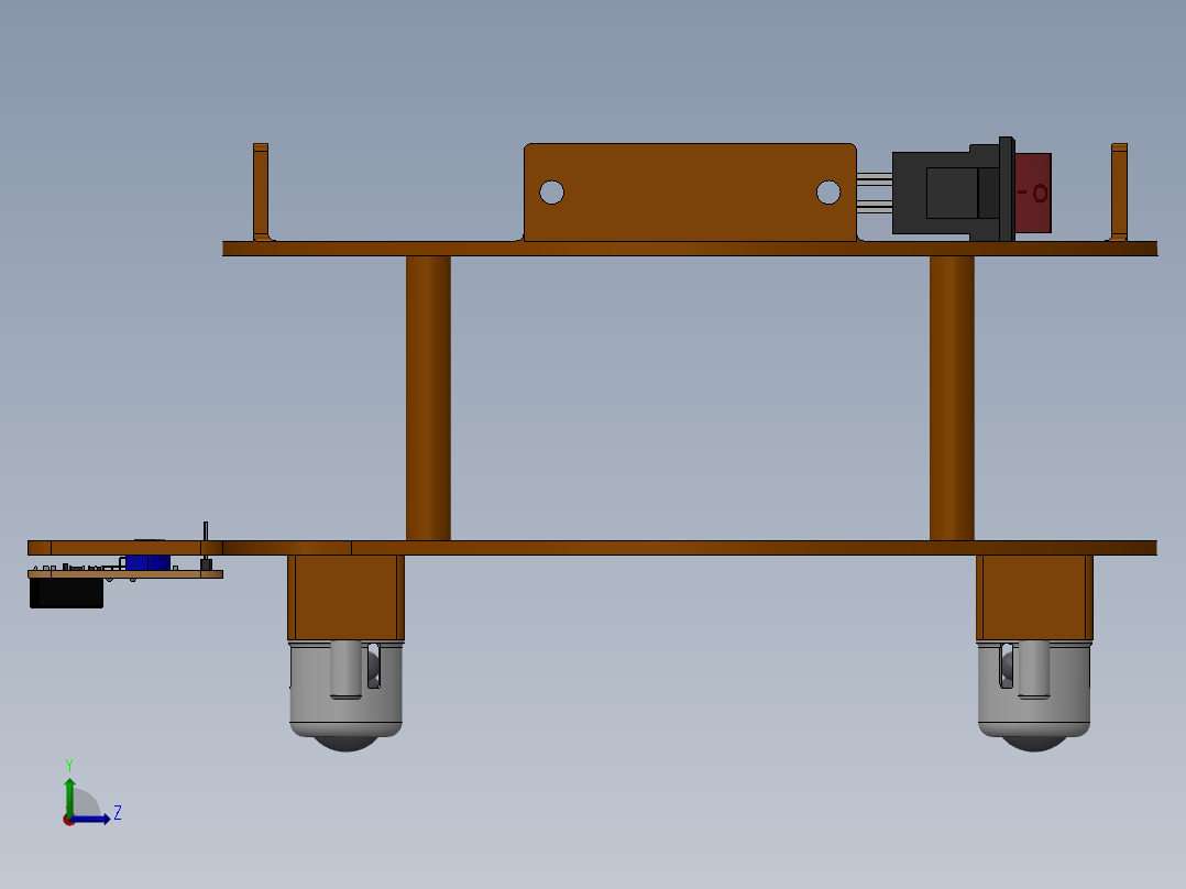 AGV小车、AGV(96)左视图