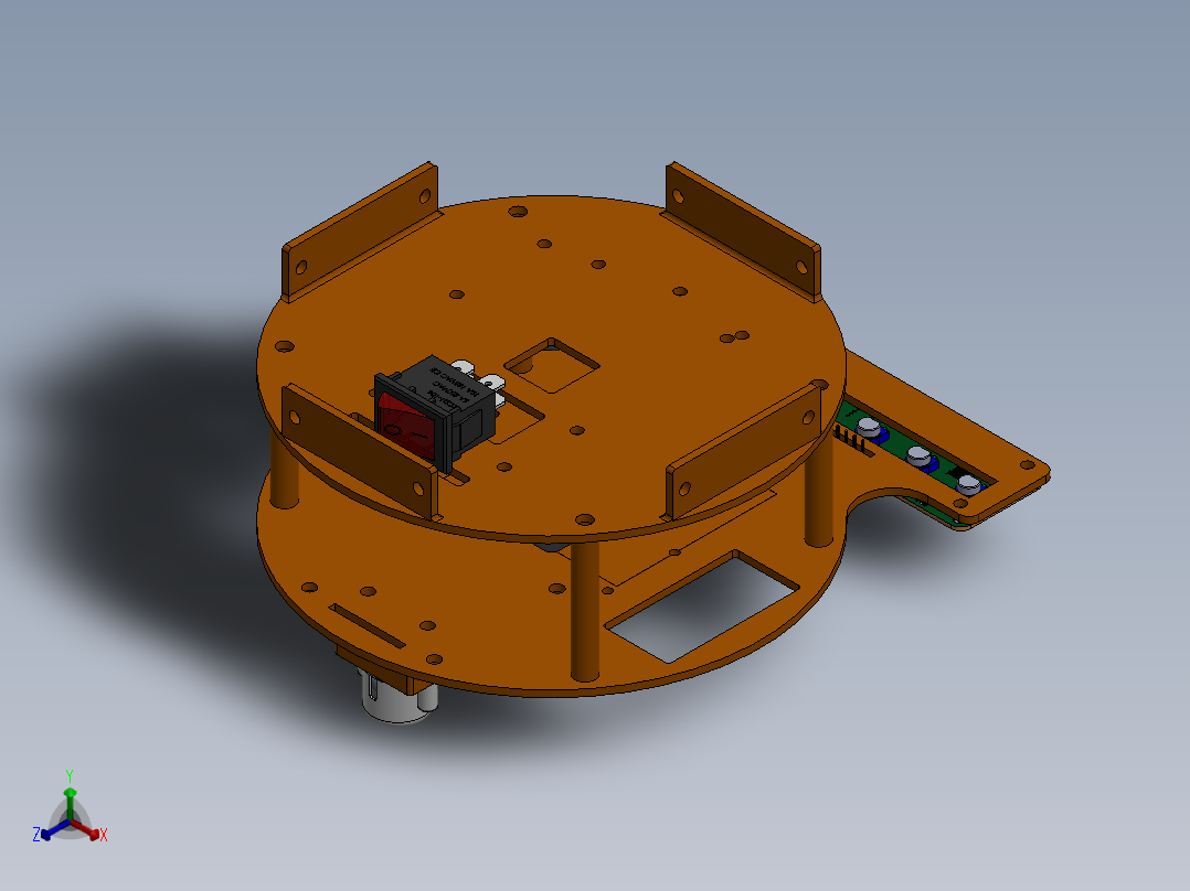 AGV小车、AGV(96)正等轴测图