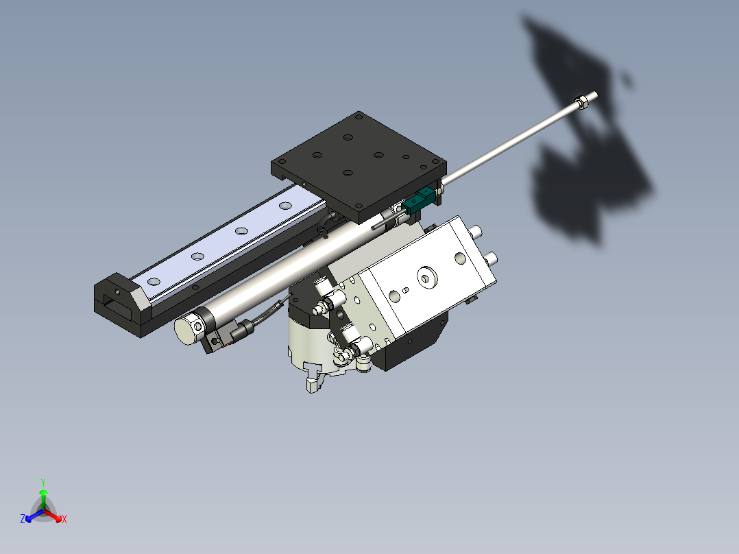 旋转双头取料机构