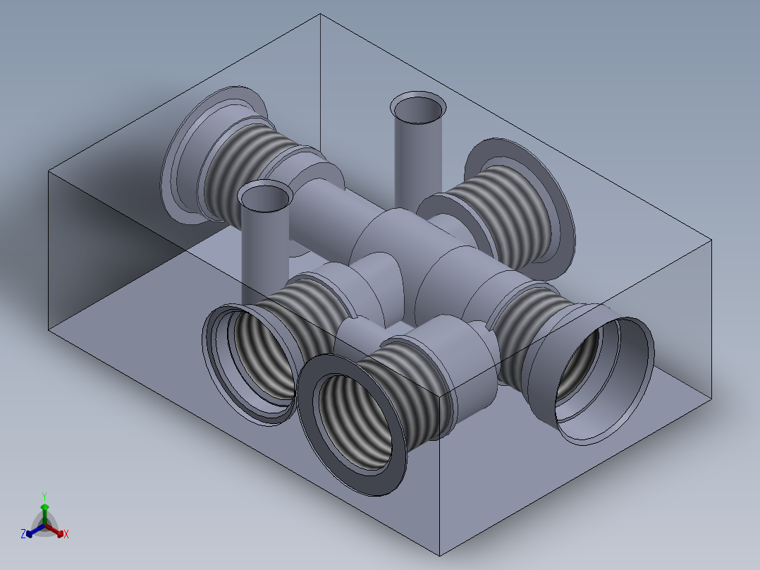 定制液压块 (2)正等轴测图
