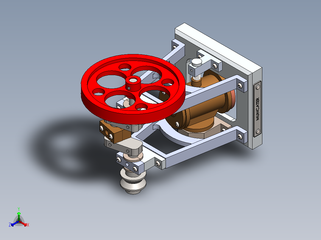 泵、水泵(150)正等轴测图