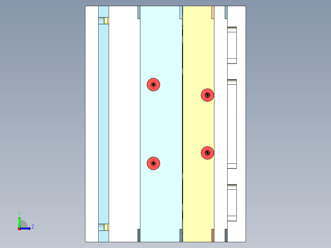 线盒上盖（细水口）左视图