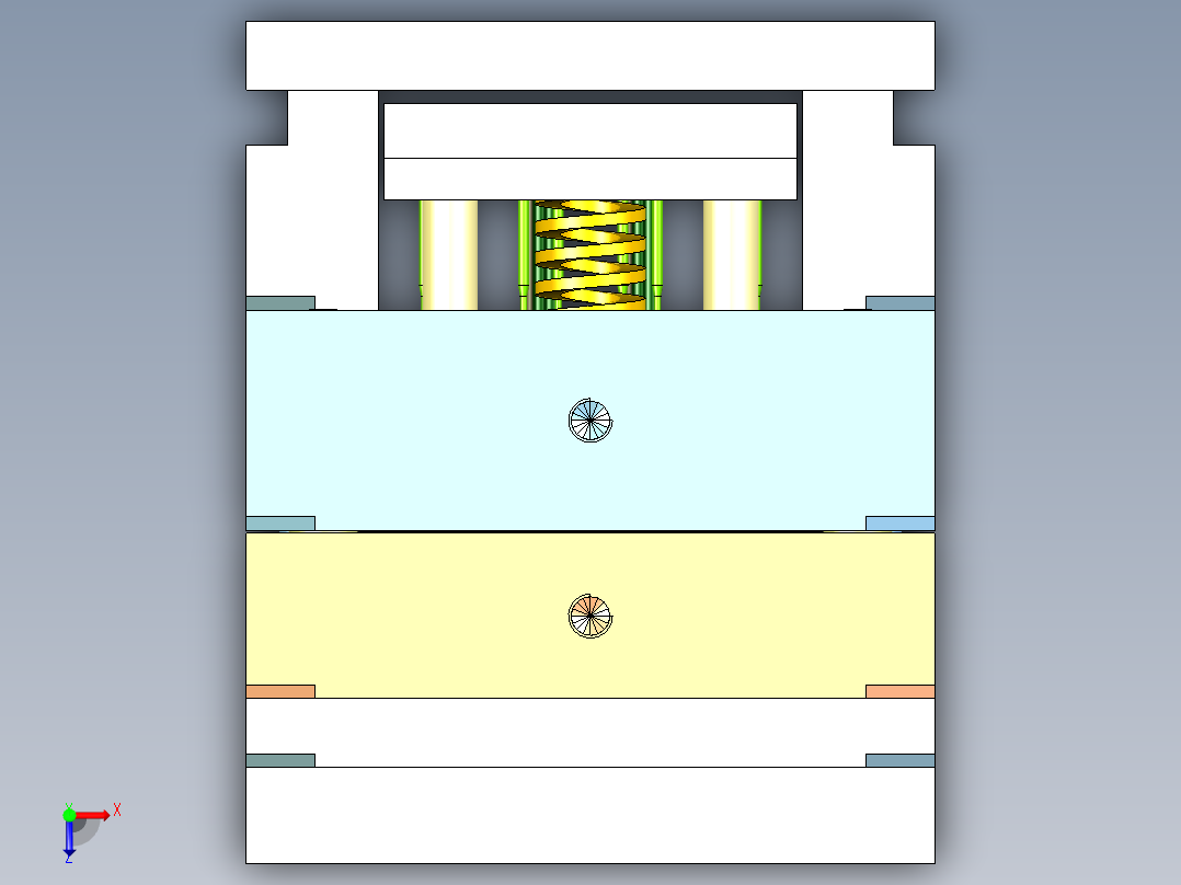 线盒上盖（细水口）俯视图
