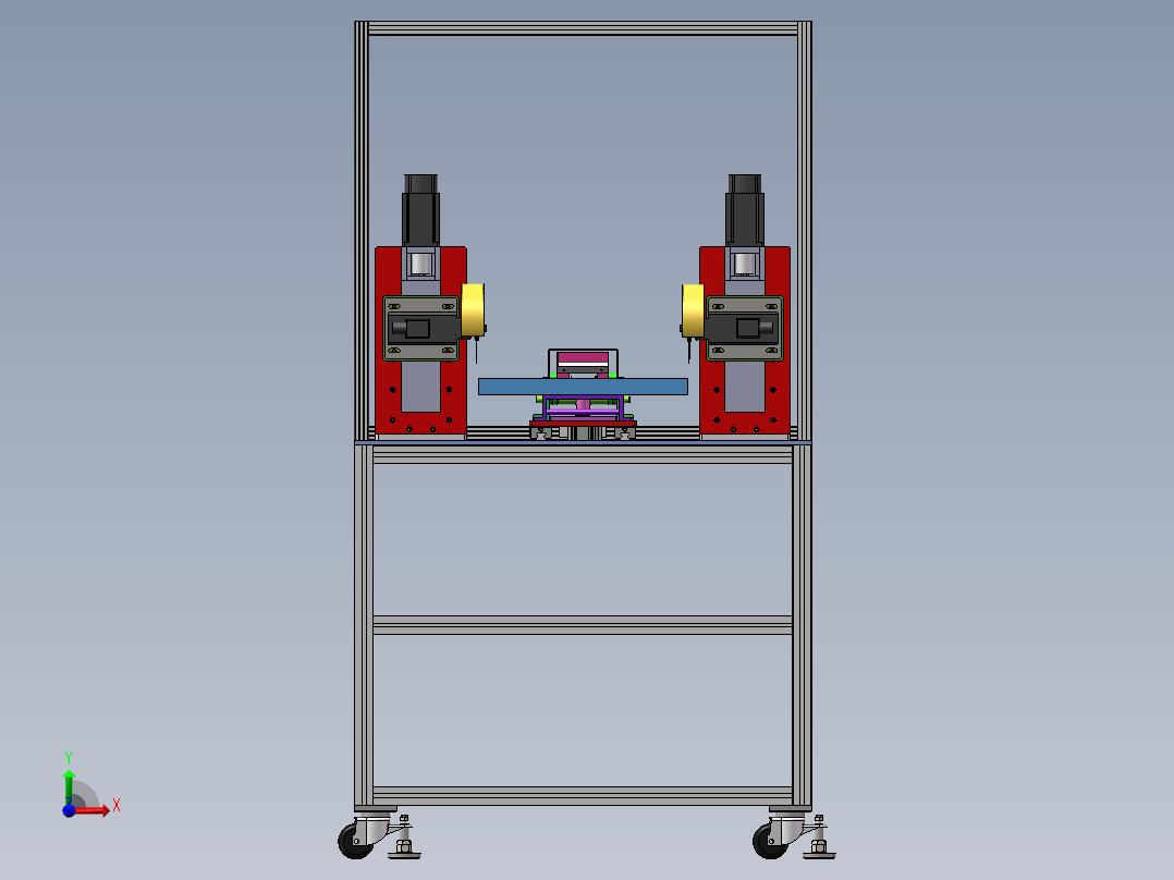 自动定长切割机前视图