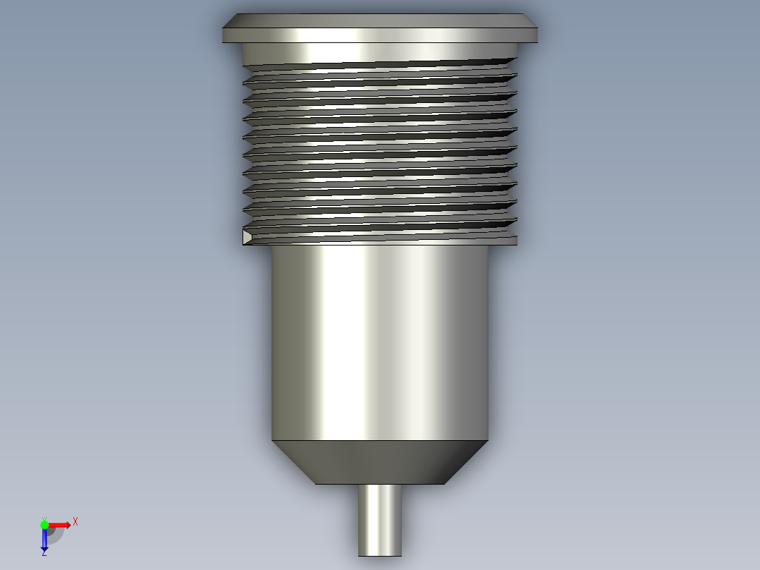 19mm自锁6V红色按钮指示灯俯视图
