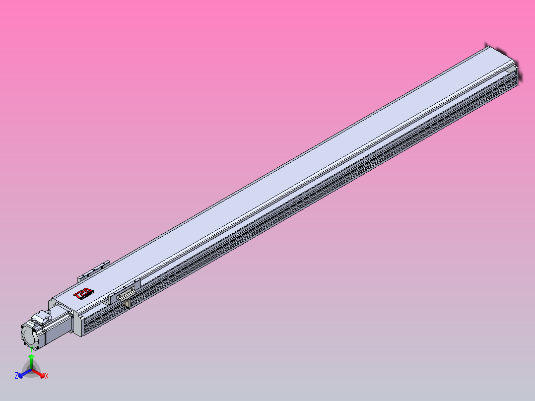 日规模组半封闭丝杆TPA-HNR-110D-1610C-L1200-M-C-P40-N3主视图