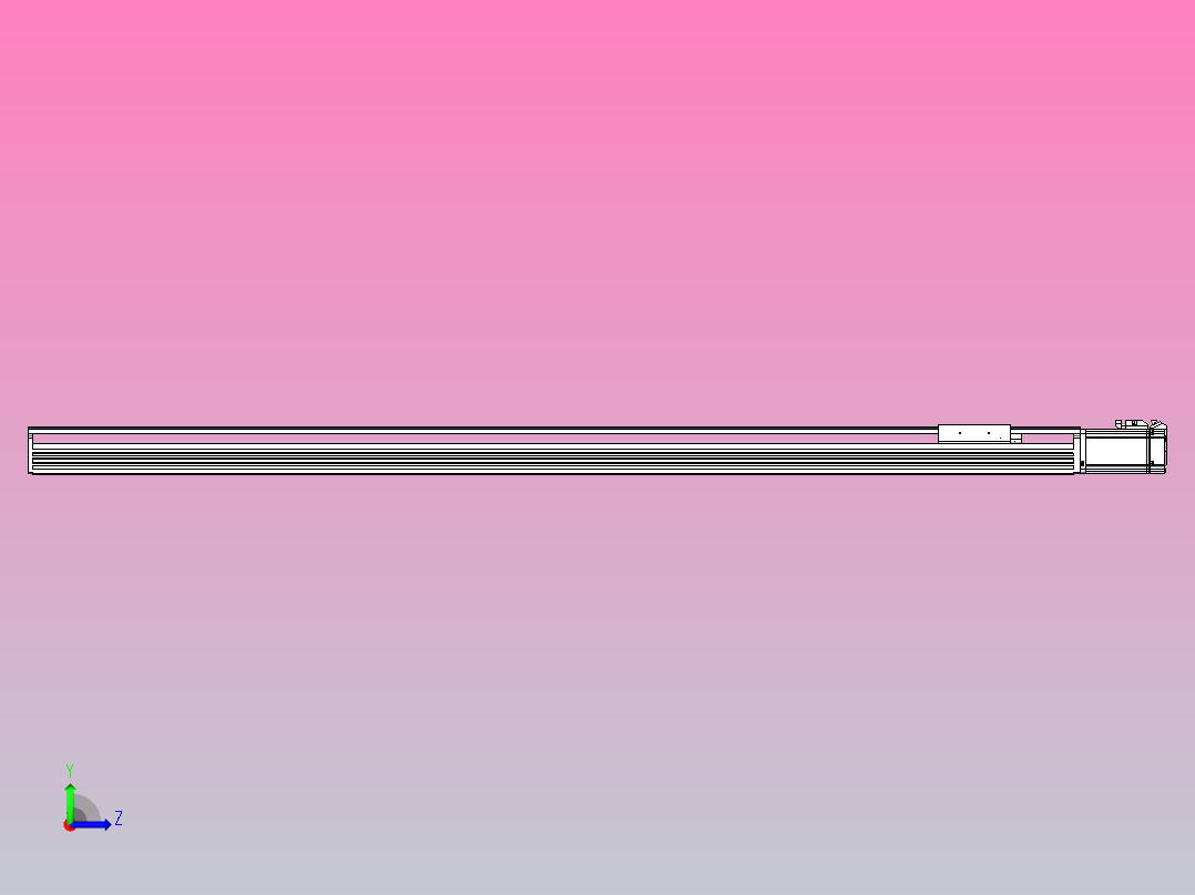 日规模组半封闭丝杆TPA-HNR-110D-1610C-L1200-M-C-P40-N3左视图