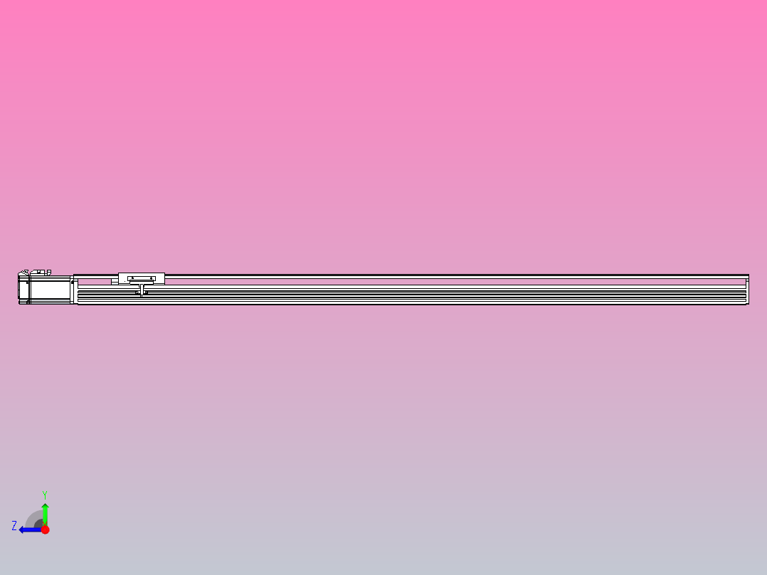 日规模组半封闭丝杆TPA-HNR-110D-1610C-L1200-M-C-P40-N3右视图