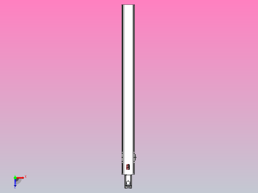 日规模组半封闭丝杆TPA-HNR-110D-1610C-L1200-M-C-P40-N3俯视图