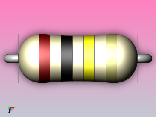 Axial0_4_100K电阻电子电容俯视缩略图