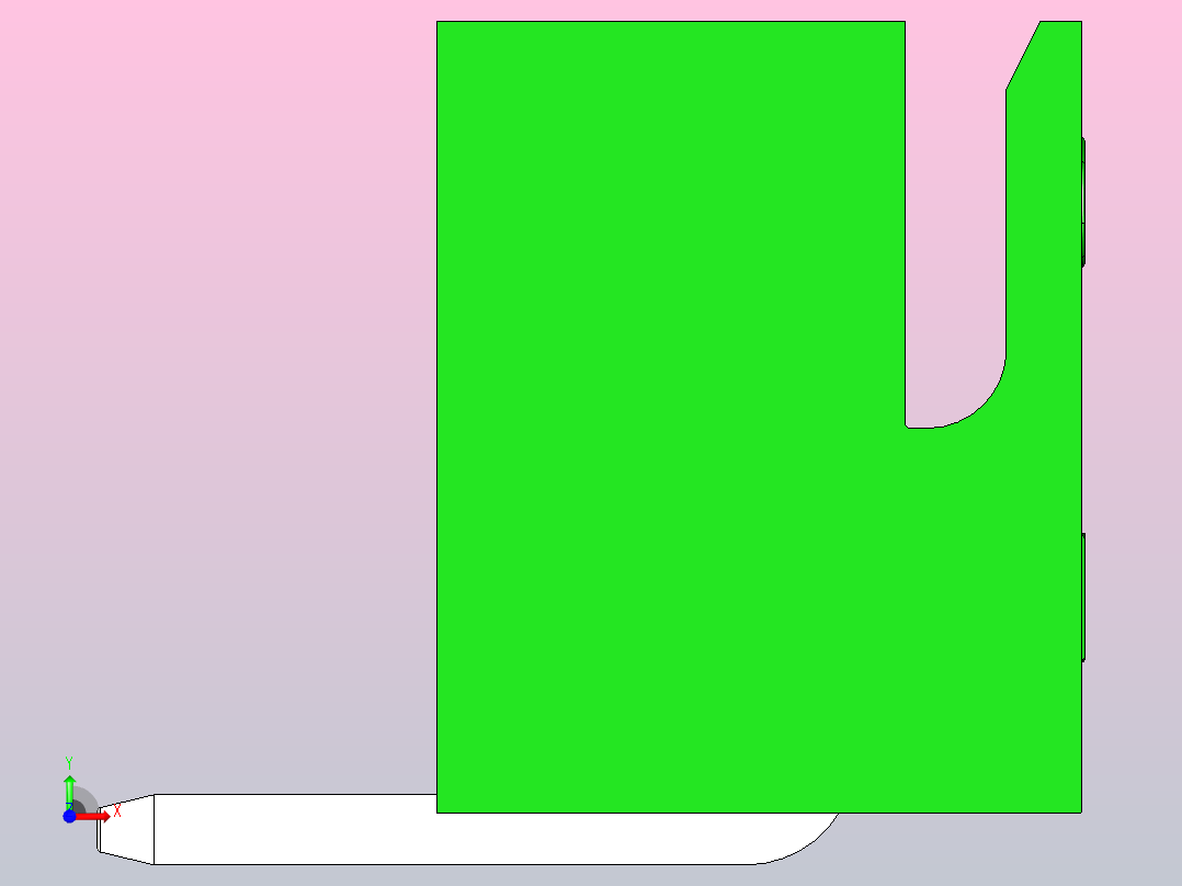 绿色JST XH 6针连接器P 2 54mm成角度前视图