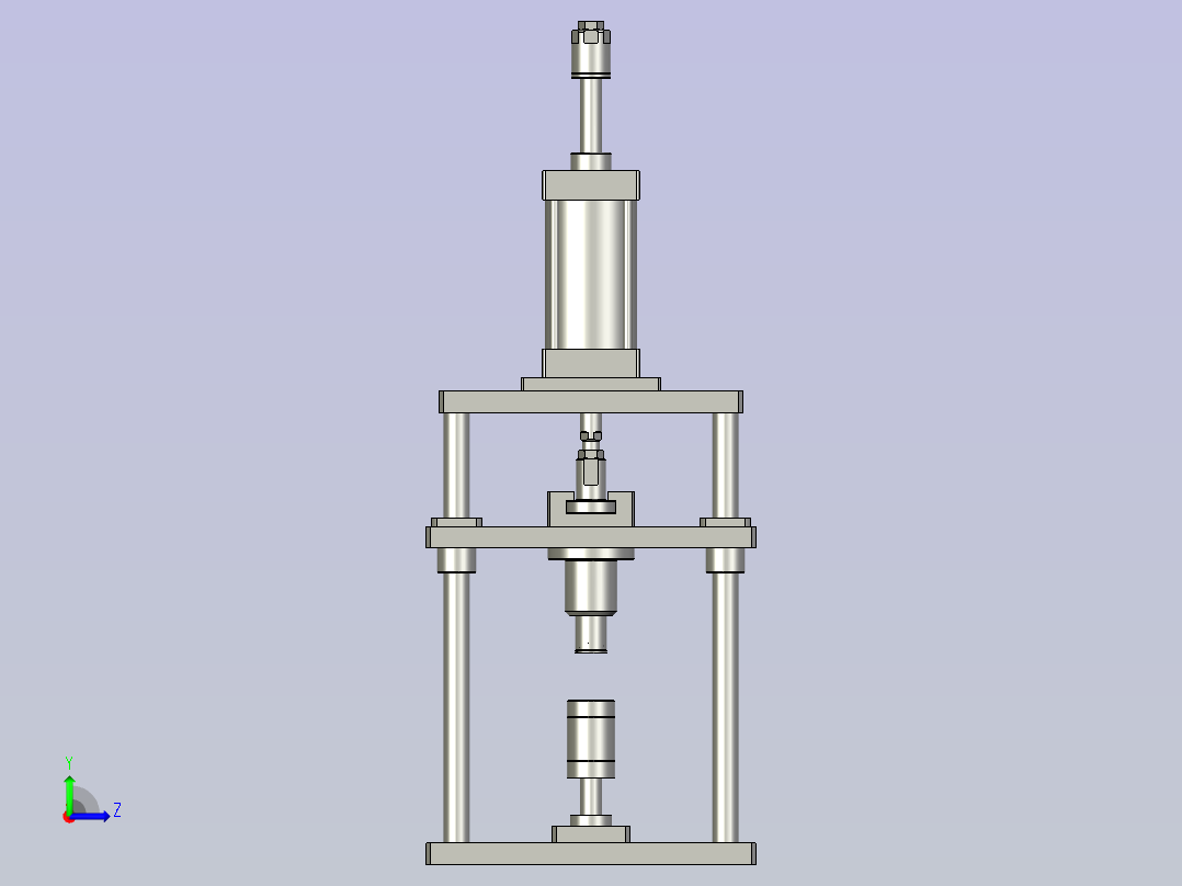铆钉压紧左视图