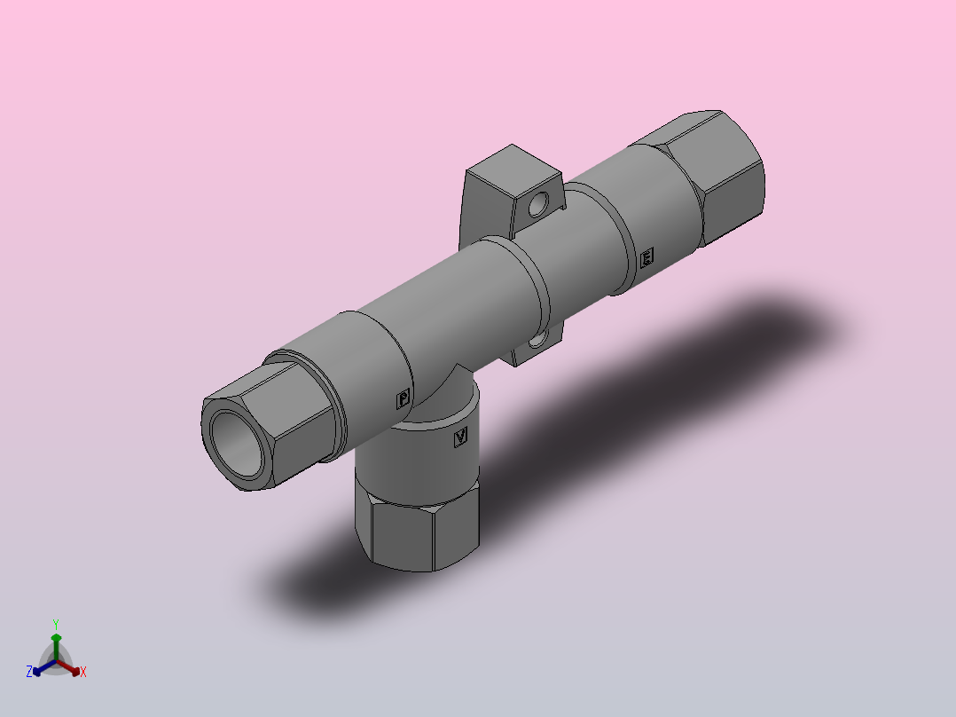 HZH系列螺纹连接2真空发生器[HZH15DS-02-03-03]主视图