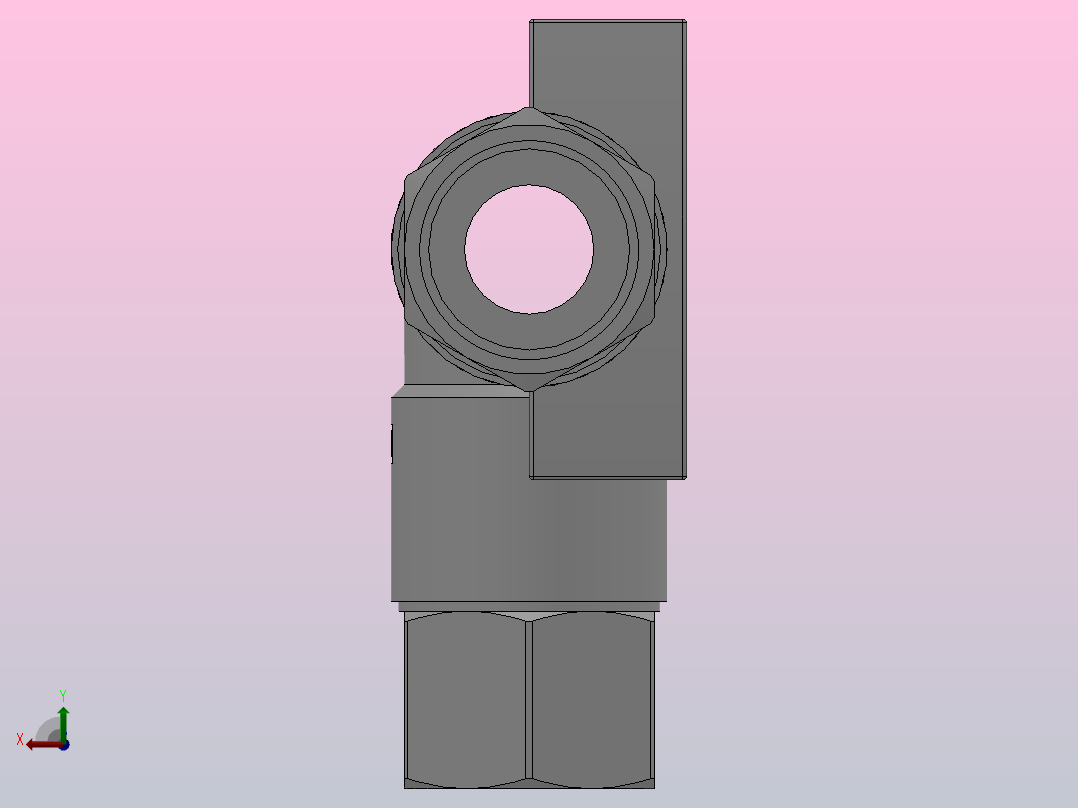 HZH系列螺纹连接2真空发生器[HZH15DS-02-03-03]后视图