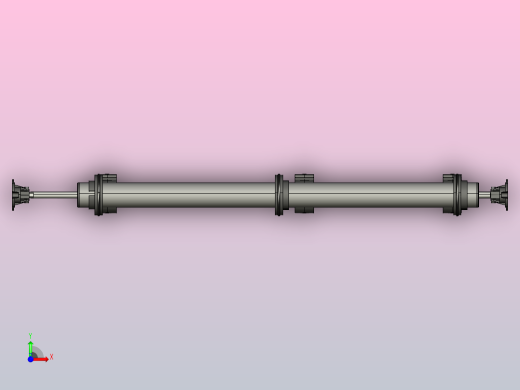卷帘百叶窗设置的滚轮机构前视缩略图