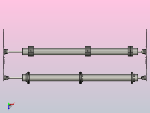 卷帘百叶窗设置的滚轮机构俯视缩略图