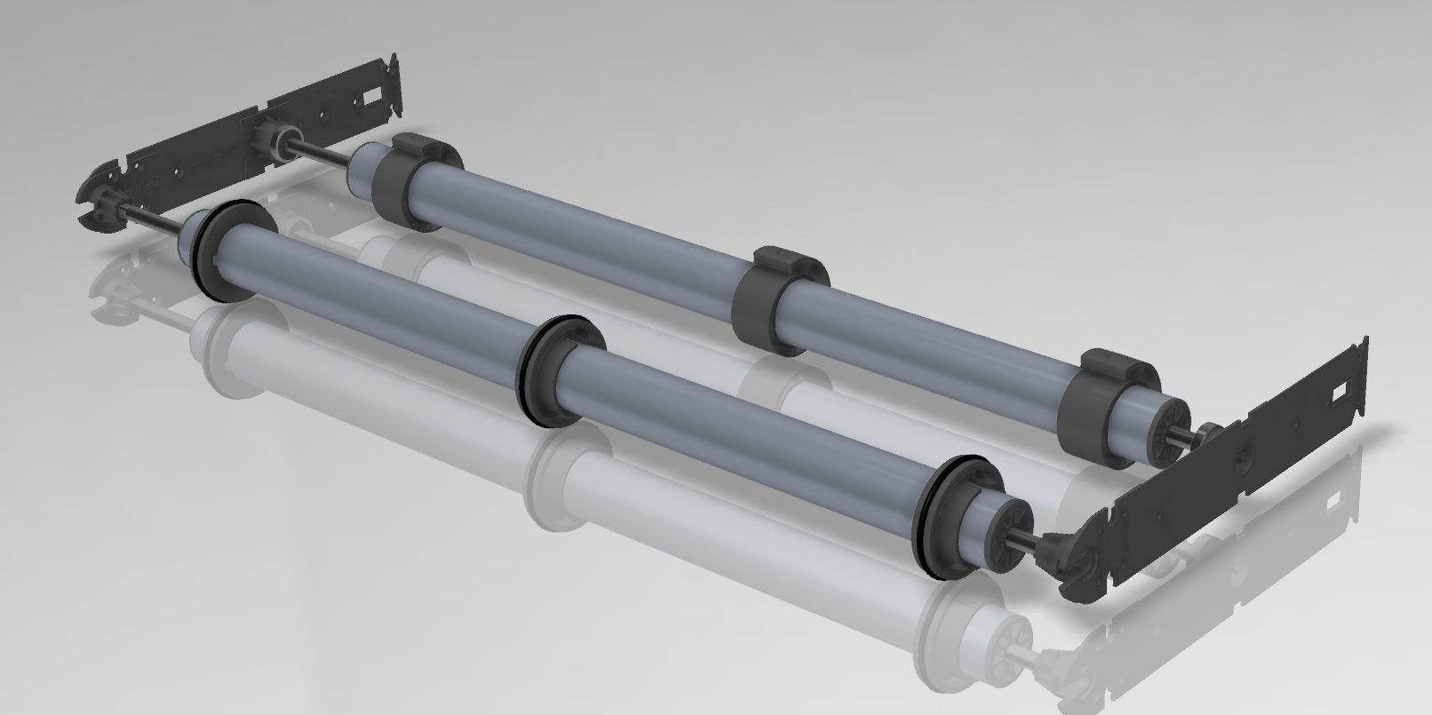 卷帘百叶窗设置的滚轮机构