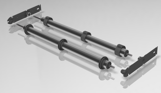 卷帘百叶窗设置的滚轮机构缩略图