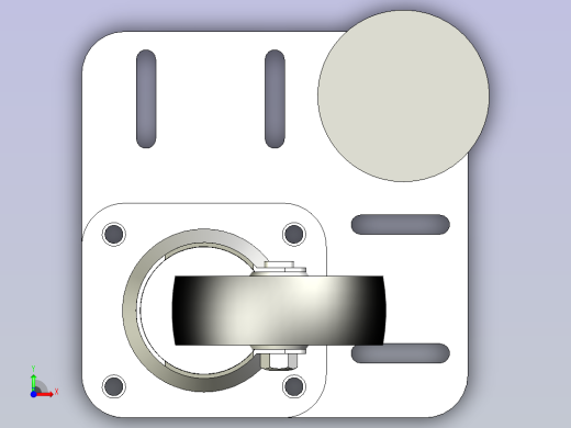 调整脚（通用型）脚轮+蹄脚组装款、组合脚轮前视缩略图