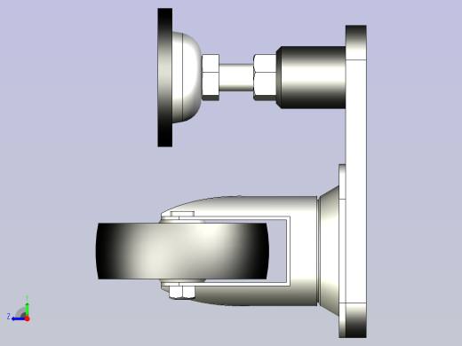 调整脚（通用型）脚轮+蹄脚组装款、组合脚轮右视缩略图