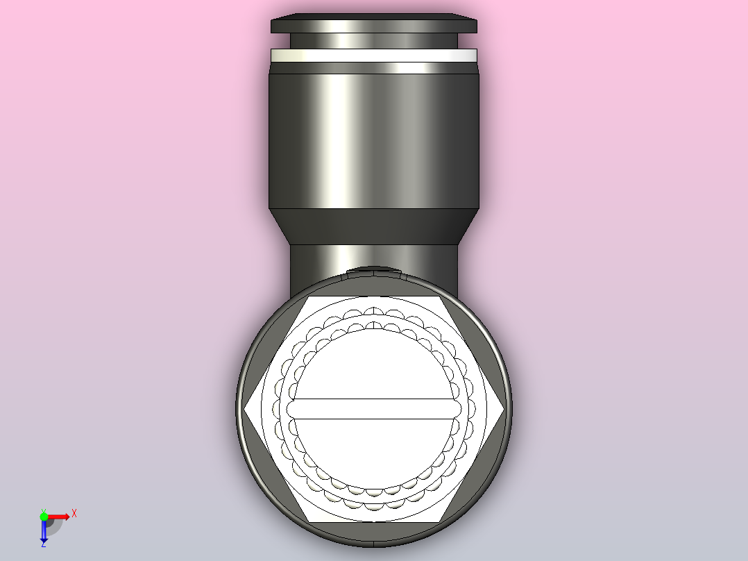 SC-N调速管接头[SC1／4-N02] (2)俯视图