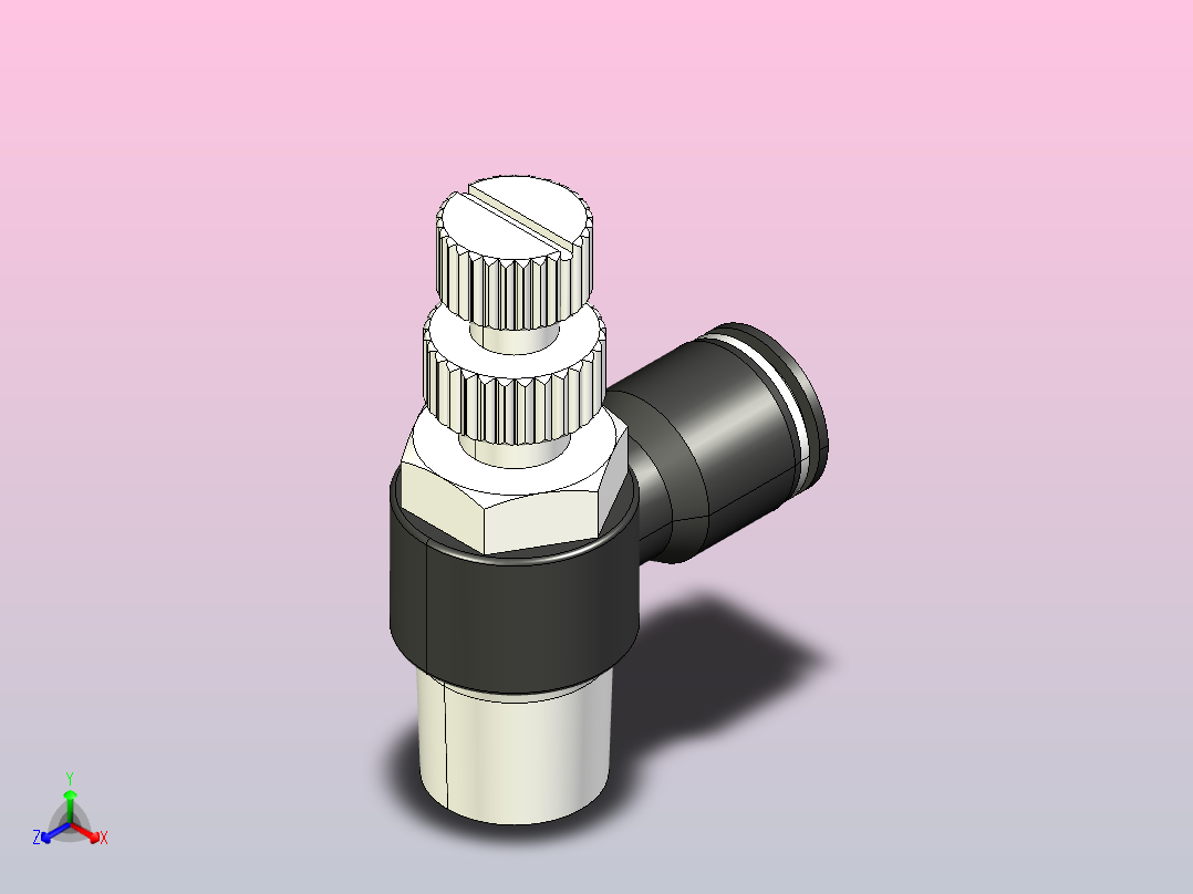 SC-N调速管接头[SC1／4-N02] (2)正等轴测图