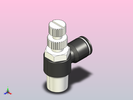 SC-N调速管接头[SC1／4-N02] (2)正等轴测缩略图