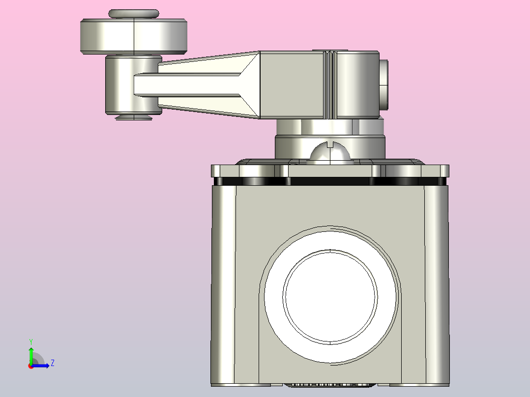 YBLX-K3_20S_H2行程开关三维模型202104左视图