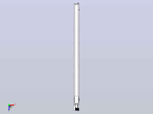 SCM14-2400-L滚珠花健、支撑座、滚珠丝杠、交叉导轨、直线模组俯视缩略图
