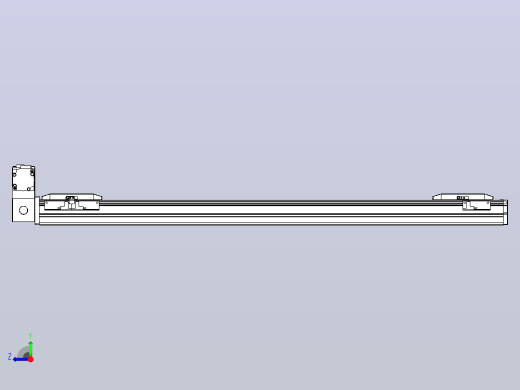 皮带直线轴双滑块型TPA-GCBS-50-P42-L300-LU-M10-N3右视缩略图