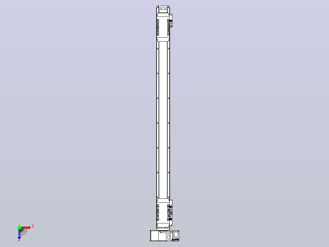 皮带直线轴双滑块型TPA-GCBS-50-P42-L300-LU-M10-N3俯视图