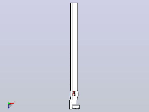 皮带直线轴半封闭可选导轨TPA-HNB-120D-110-L1300-ML-C-P40-N3俯视缩略图