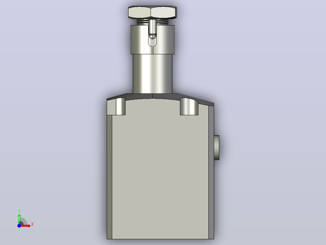 CBTU-10L-90油缸前视图