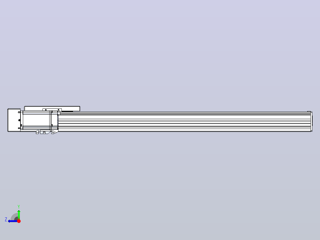 滚珠丝杠直线轴带导轨全封闭TPA-HCR-120D-1610C-L700-MR-C-P40-N3右视图