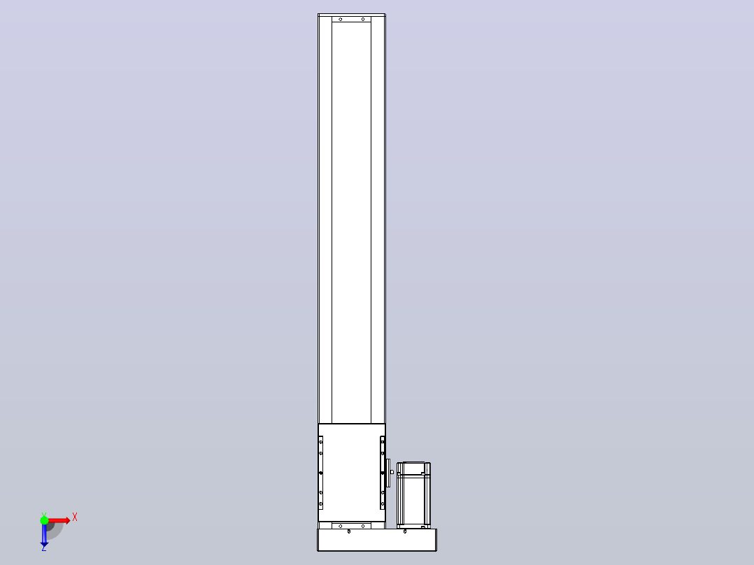 滚珠丝杠直线轴带导轨全封闭TPA-HCR-120D-1610C-L700-MR-C-P40-N3俯视图