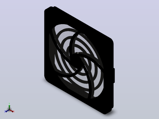 User Library-Fan, Papst 4182 NX风扇正等轴测缩略图