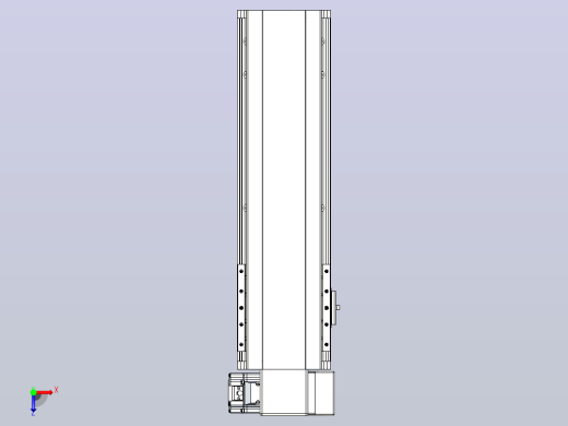 皮带直线轴半封闭可选导轨TPA-HNB-140D-120-L300-RP-C-P40-N3俯视缩略图