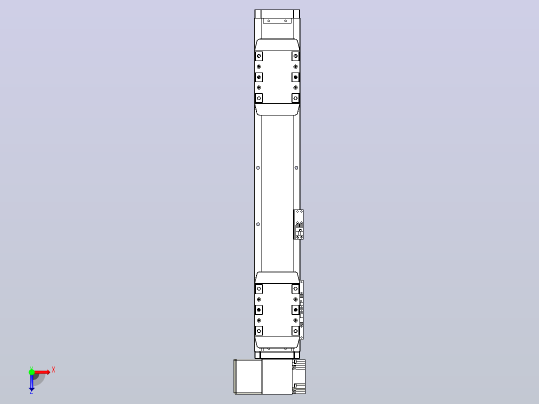 皮带直线轴双滑块型TPA-GCBS-80-P60-L125-LP-M20-N3俯视图