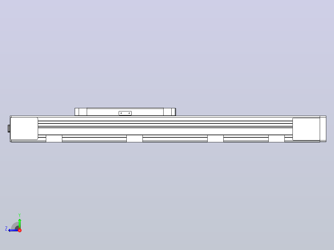 DMEB65L-RTCR欧规同步带模组直线模组（电机右折）[DMEB65L-L15S350-DT400-C2U-RTCR]右视图