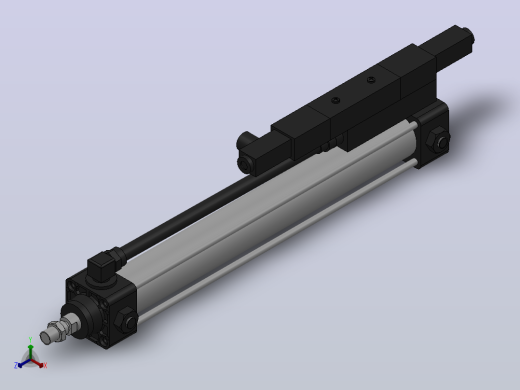 10A-5(V)系列带阀气缸(带阀型自己保持式)[10A-5(V) (Ⅱ) SD 40 B 300 A 5]正等轴测缩略图